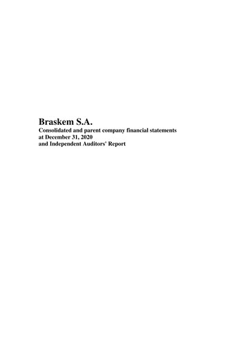 Thumbnail Braskem Financial Statement 2020