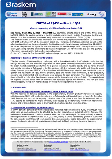 Thumbnail Braskem Quarterly Report 2009-q1