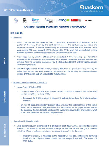 Thumbnail Braskem Quarterly Report 2013-q2