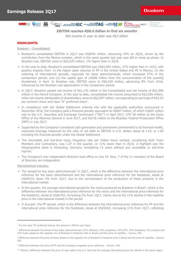 Thumbnail Braskem Quarterly Report 2017-q2
