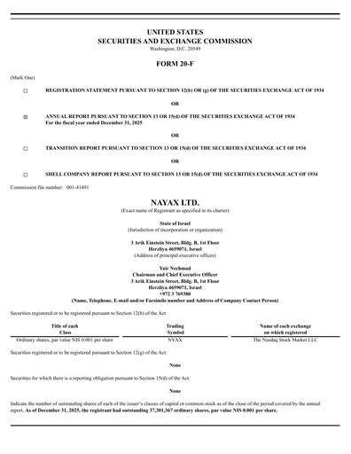 Thumbnail Nayax Annual Report 2025