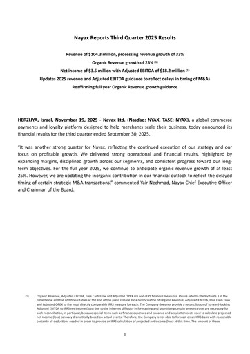 Thumbnail Nayax Quarterly Report 2025-q3