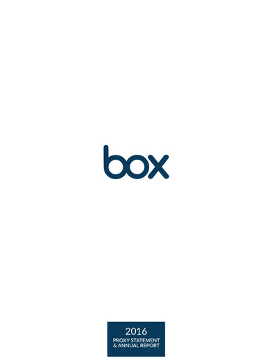 Miniature Box, Inc. Rapport annuel 2016