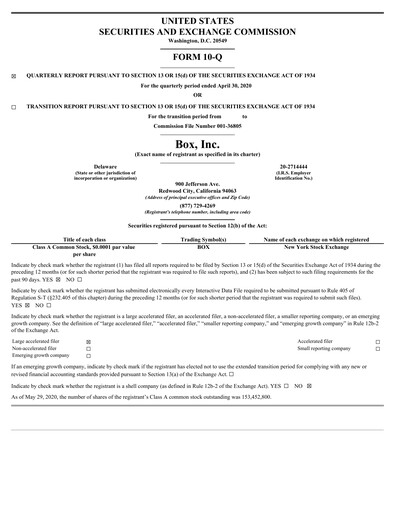 Miniature Box, Inc. Rapport trimestriel 2021-q1