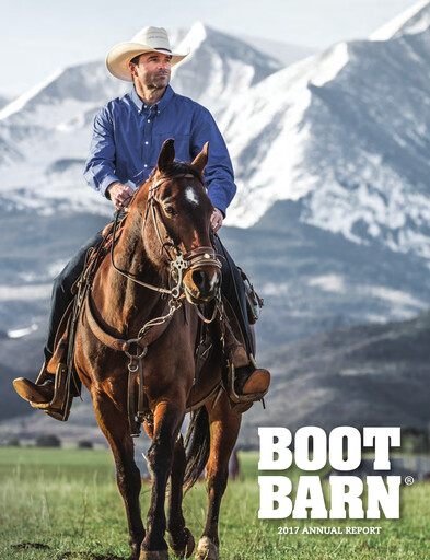 Thumbnail Boot Barn Holdings
 Annual Report 2017