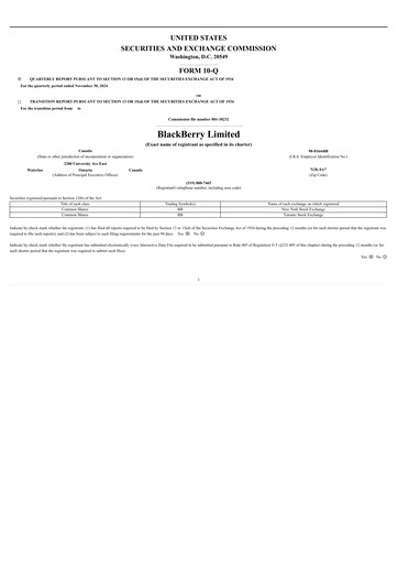 Thumbnail BlackBerry Quarterly Report 2025-q3