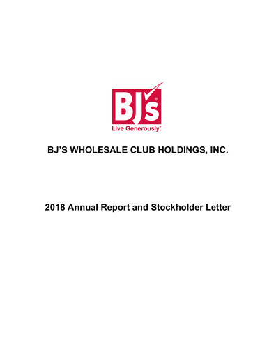 Miniature BJ's Wholesale Club Rapport annuel 2018