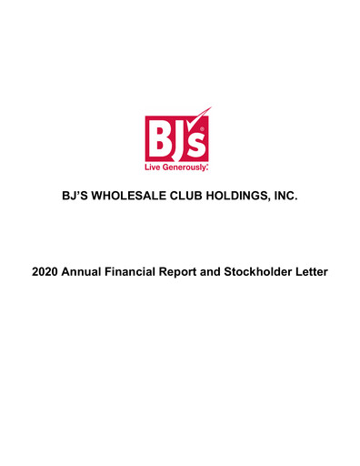 Miniature BJ's Wholesale Club Rapport annuel 2020