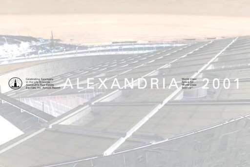 Vorschaubild Alexandria Real Estate Equities
 Jahresbericht 2001