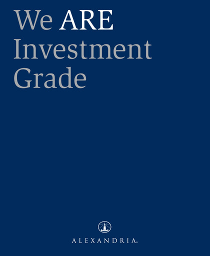 Vorschaubild Alexandria Real Estate Equities
 Jahresbericht 2011
