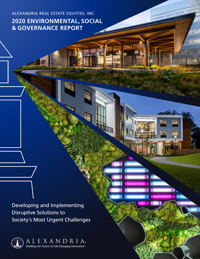 Vorschaubild Alexandria Real Estate Equities
 ESG-Bericht 2020