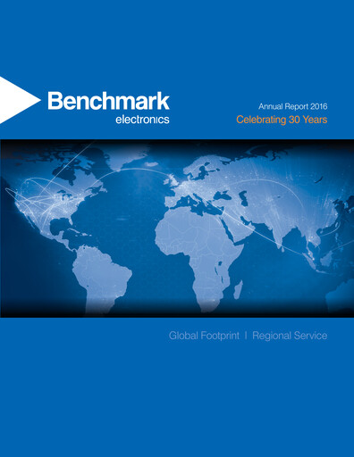 Vorschaubild Benchmark Electronics
 Jahresbericht 2016
