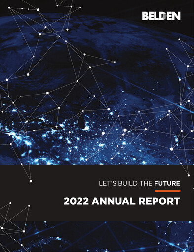 Thumbnail Belden Annual Report 2022