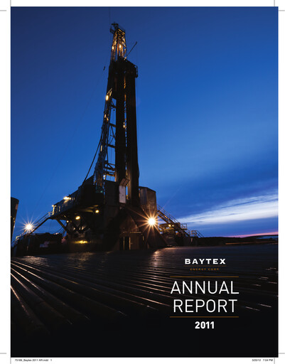 Thumbnail Baytex Energy
 Annual Report 2011