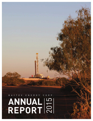 Thumbnail Baytex Energy
 Annual Report 2015