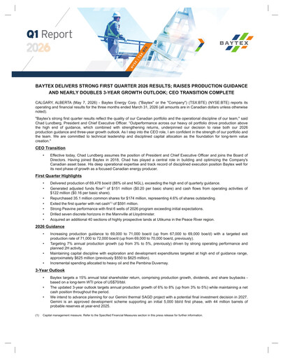 Vorschaubild Baytex Energy
 Quartalsbericht 2026-q1