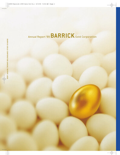 Thumbnail Barrick Gold Annual Report 1999