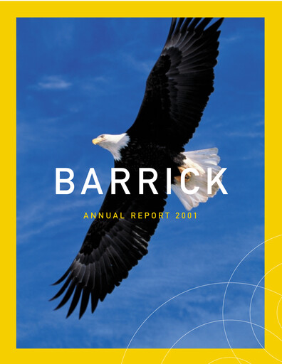 Thumbnail Barrick Gold Annual Report 2001