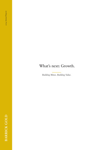 Thumbnail Barrick Gold Annual Report 2004