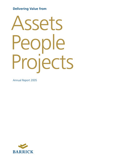 Thumbnail Barrick Gold Annual Report 2005