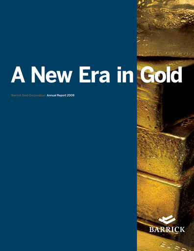 Thumbnail Barrick Gold Annual Report 2009
