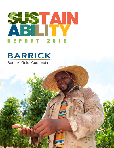 Miniature Barrick Gold Rapport de durabilité 2018