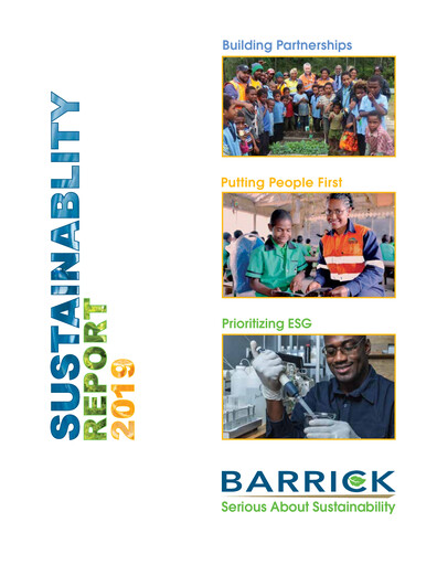 Miniature Barrick Gold Rapport de durabilité 2019