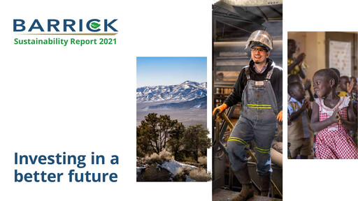 Miniature Barrick Gold Rapport de durabilité 2021