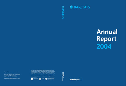 Thumbnail Barclays Annual Report 2004