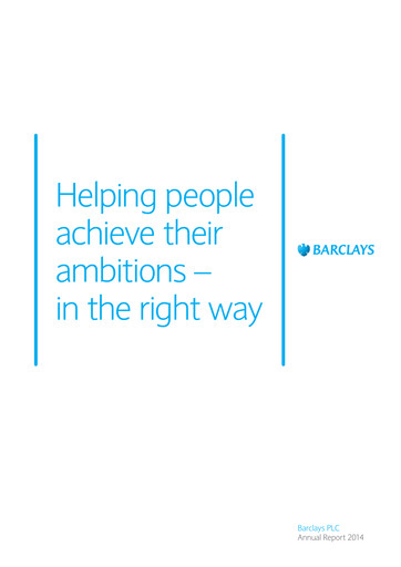 Thumbnail Barclays Annual Report 2014