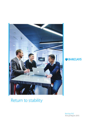 Thumbnail Barclays Annual Report 2015