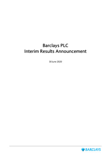 Thumbnail Barclays Half-year Report 2020-h1