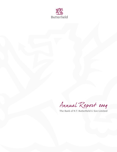 Vorschaubild Bank of N. T. Butterfield & Son Jahresbericht 2009