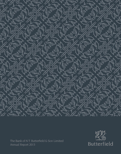 Vorschaubild Bank of N. T. Butterfield & Son Jahresbericht 2013