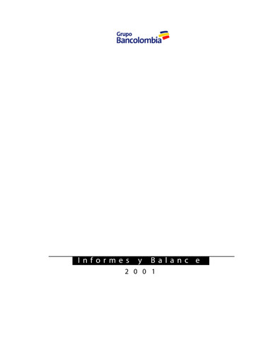 Thumbnail Grupo Cibest (Bancolombia) Annual Report 2001