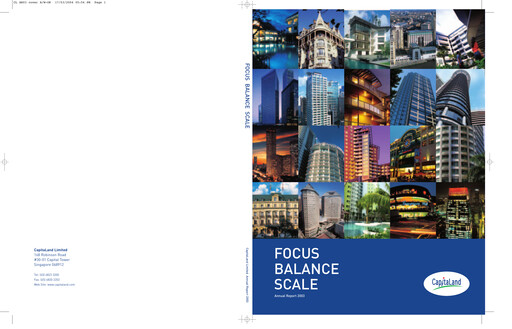 Thumbnail CapitaLand Investment Limited Annual Report 2003