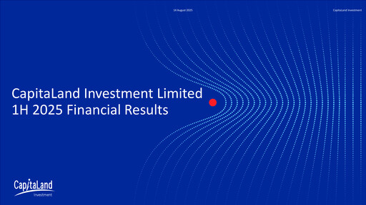 Thumbnail CapitaLand Investment Limited Half-year Report 2025-h1