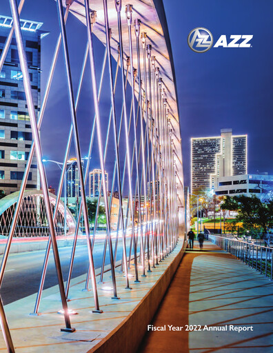 Thumbnail AZZ Annual Report 2021-2022