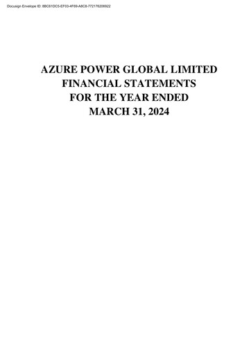 Thumbnail Azure Power
 Financial Statement 2023-2024