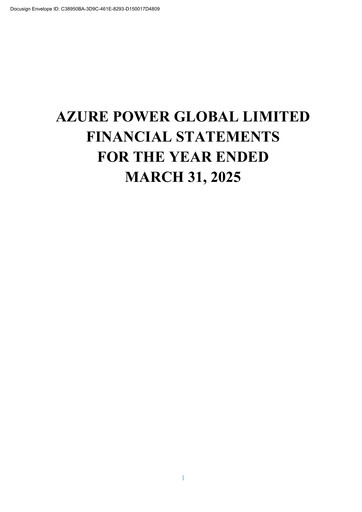 Thumbnail Azure Power
 Financial Statement 2024-2025
