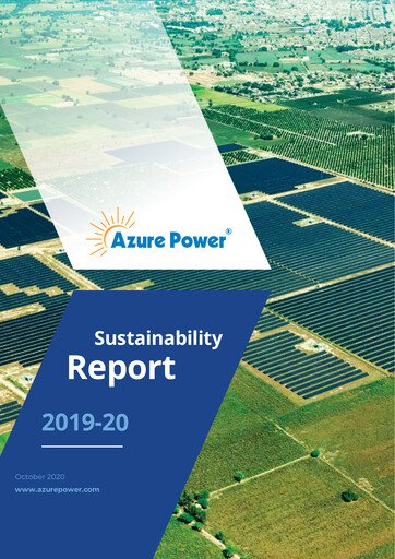 Thumbnail Azure Power
 Sustainability Report 2019-2020