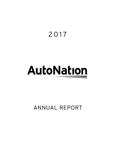 Miniature AutoNation Rapport annuel 2017