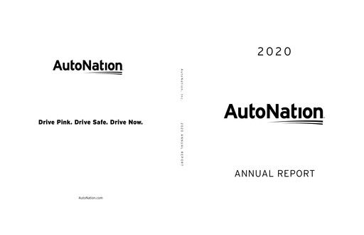 Miniature AutoNation Rapport annuel 2020