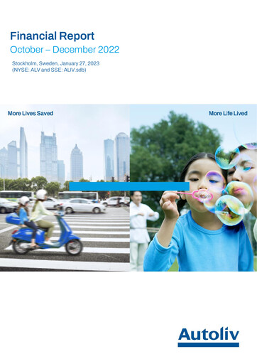 Miniature Autoliv Rapport financier 2022