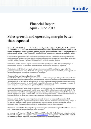 Thumbnail Autoliv Quarterly Report 2013-q2