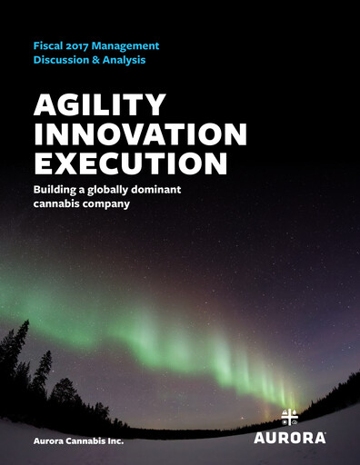 Thumbnail Aurora Cannabis Annual Report 2017