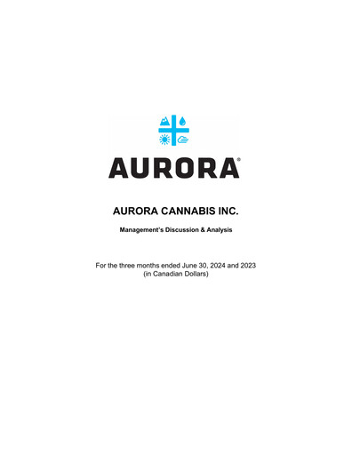 Thumbnail Aurora Cannabis Quarterly Report 2025-q1