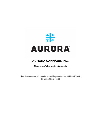 Thumbnail Aurora Cannabis Quarterly Report 2025-q2