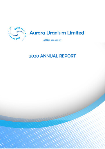 Thumbnail Aurora Energy Metals Annual Report 2020