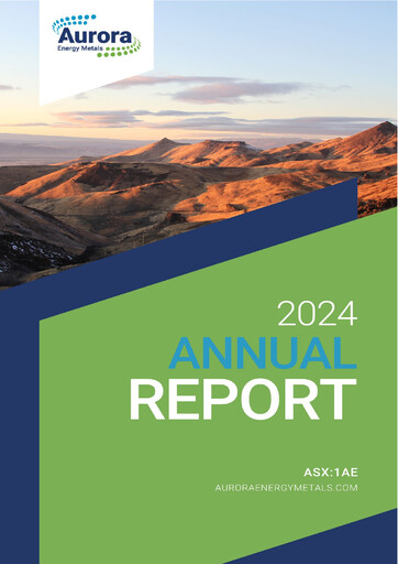 Thumbnail Aurora Energy Metals Annual Report 2024